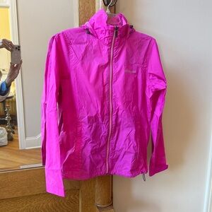 Columbia Omni-shield hot pink packable windbreaker.  Women’s size Small